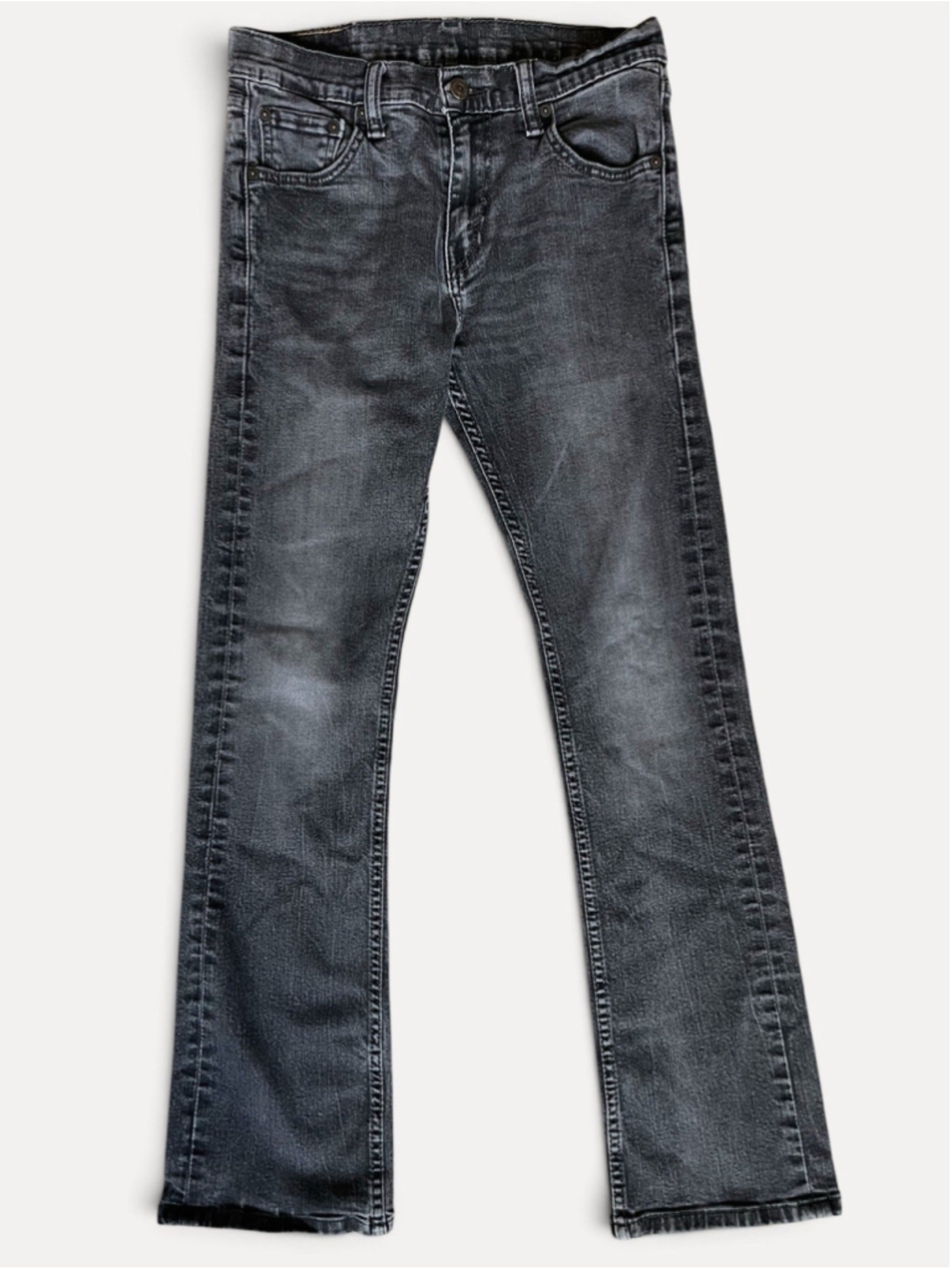Levi’s 527 Mens Slim Bootcut Jeans Gray Denim 30x32 Cotton
